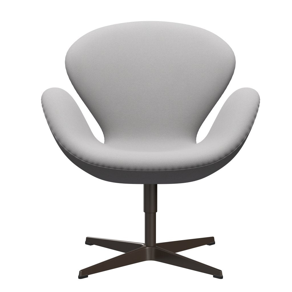 Fritz Hansen Swan Lounge -stoel, bruin brons/comfort wit/grijs