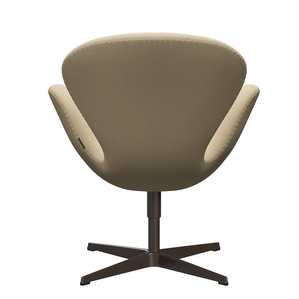 Fritz Hansen Swan Lounge Chair, Brown Bronze/Diablo Ivory