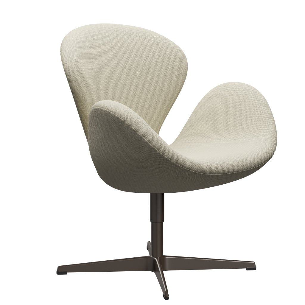 Sedia da salone Fritz Hansen Swan, bronzo marrone/farina d'avena Diablo