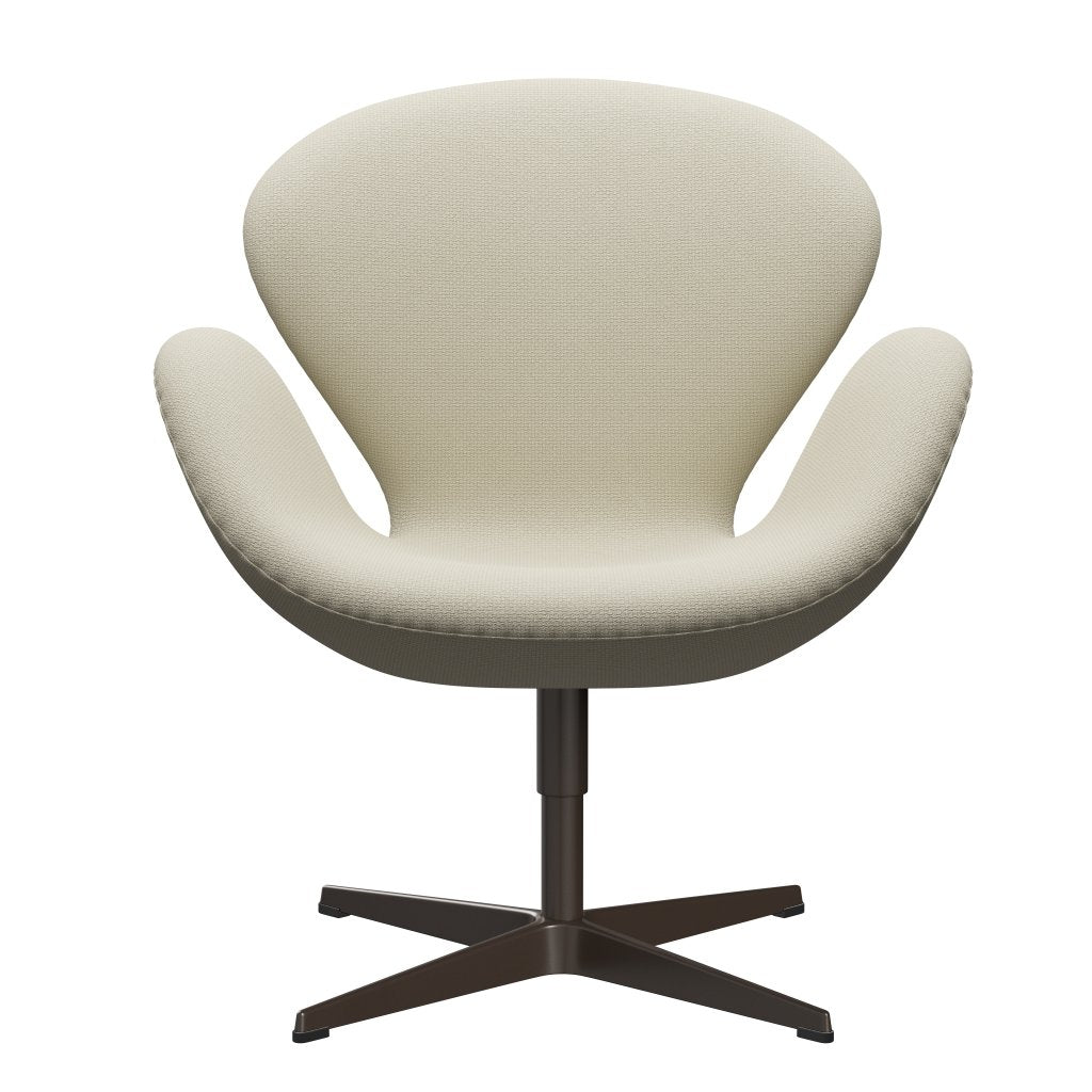 Sedia da salone Fritz Hansen Swan, bronzo marrone/farina d'avena Diablo