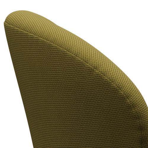 Fritz Hansen Chaise de salon de cygne, bronze brun / diablo vert automne