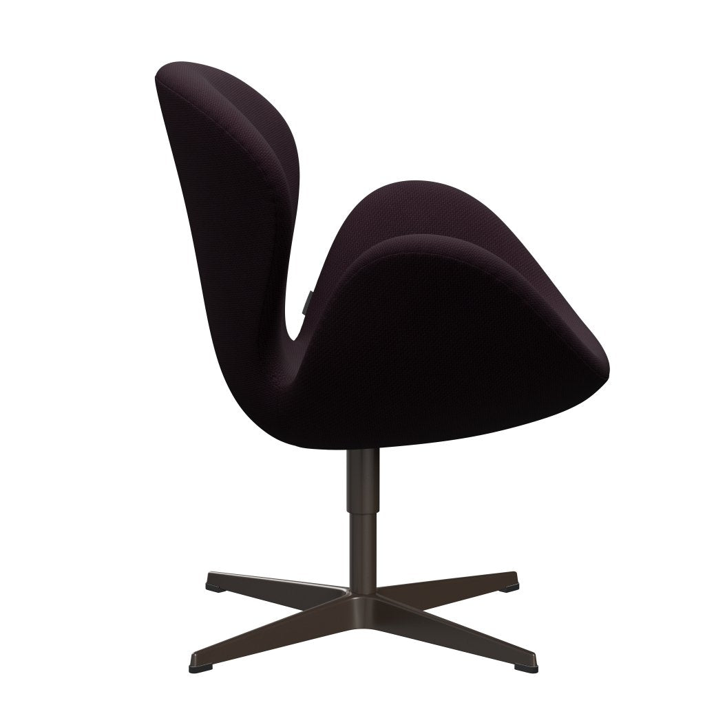 Fritz Hansen Swan Lounge stol, brun bronze/Diablo Plum