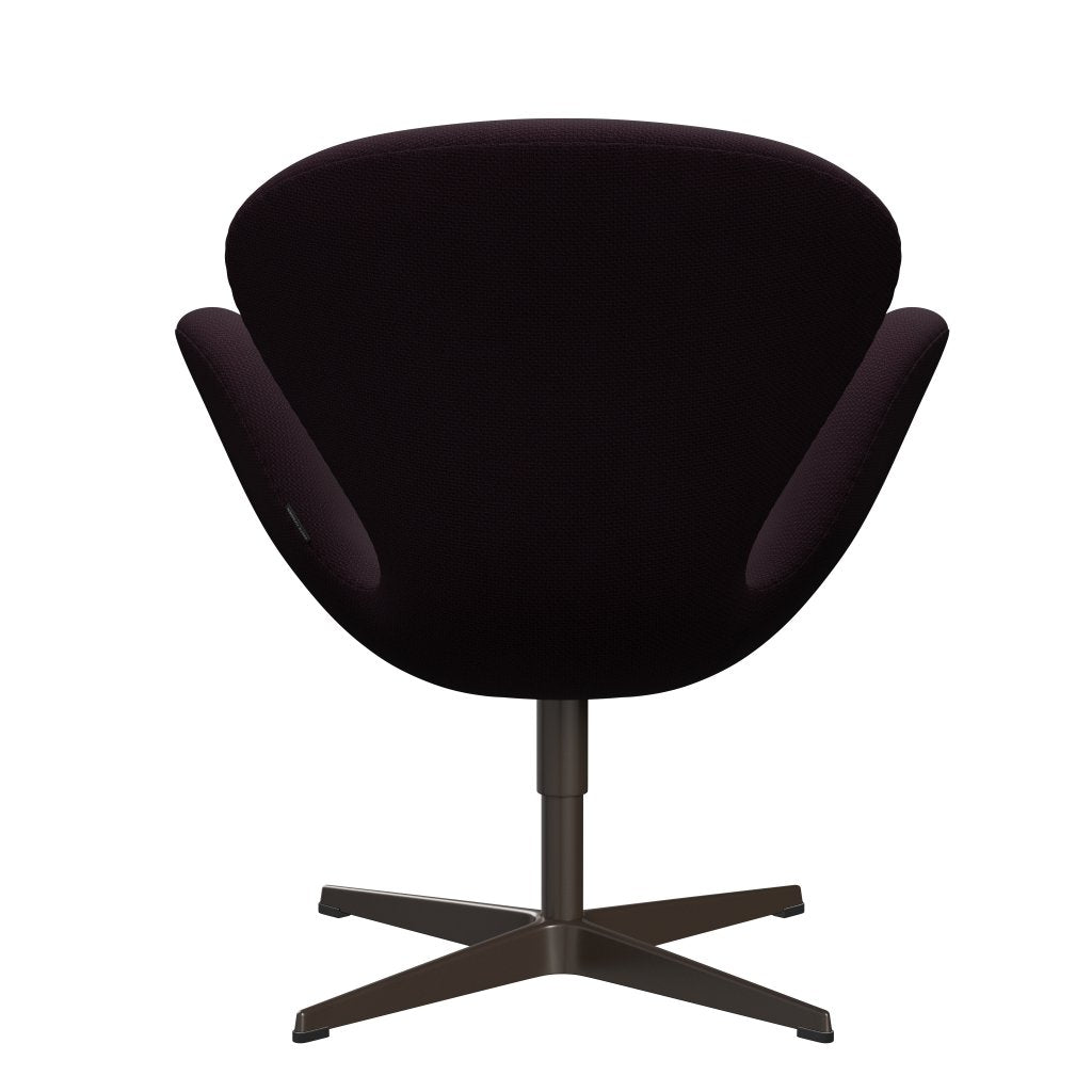 Fritz Hansen Swan Lounge stol, brun bronze/Diablo Plum