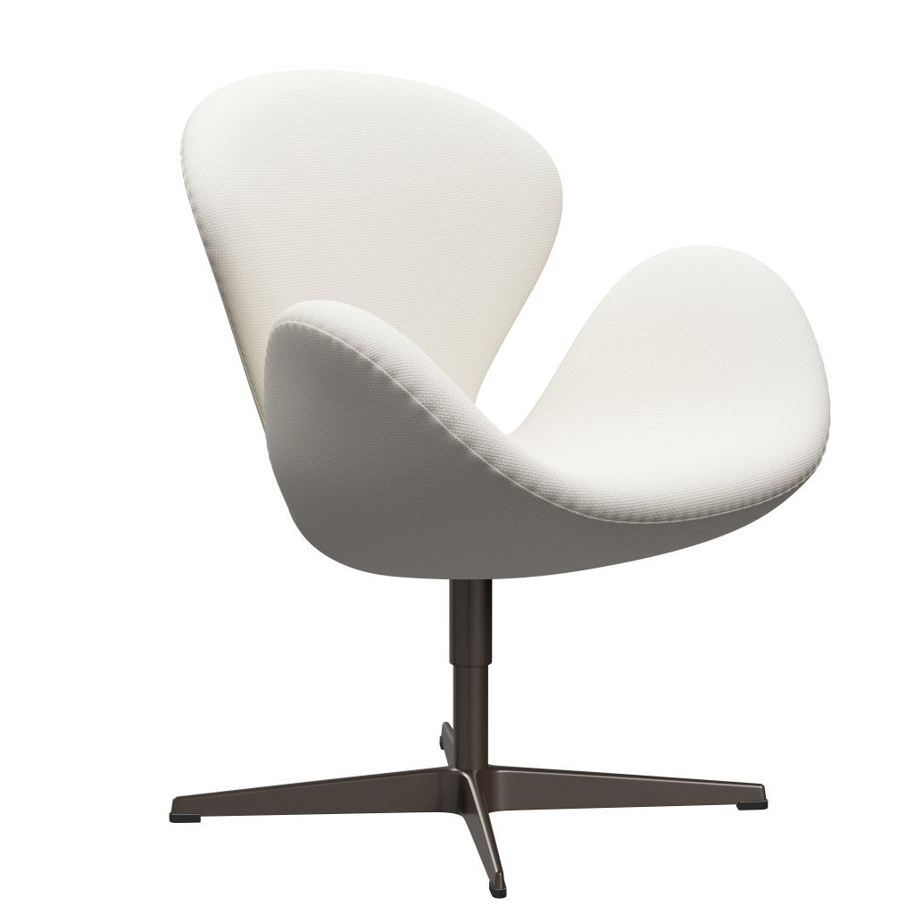 Fritz Hansen Swan Lounge -stoel, bruine bronzen/diablo sneeuw