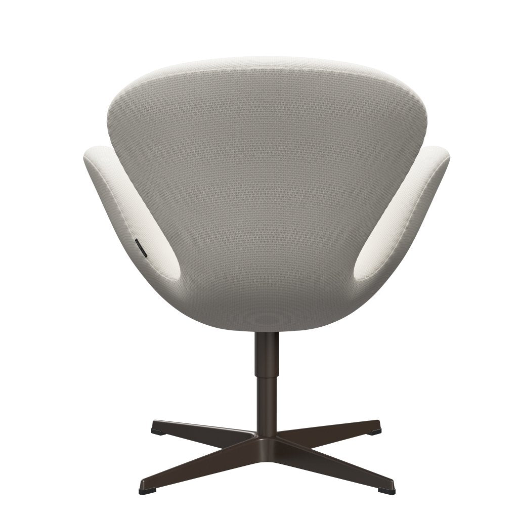 Fritz Hansen Swan Lounge -stoel, bruine bronzen/diablo sneeuw