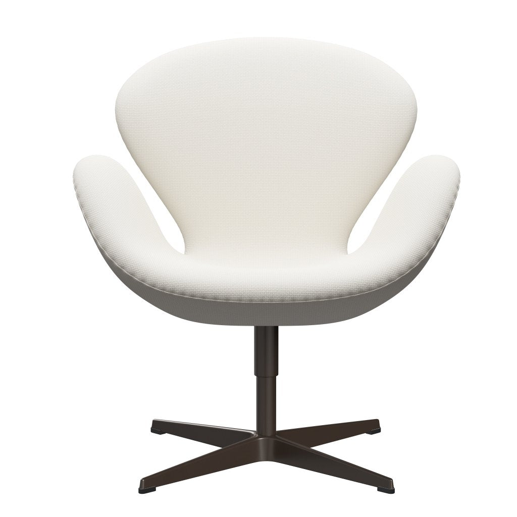 Fritz Hansen Swan Lounge -stoel, bruine bronzen/diablo sneeuw