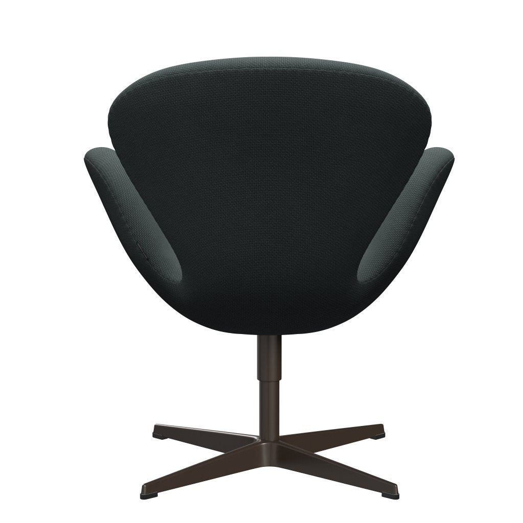 Fritz Hansen Swan Lounge -stoel, bruin brons/diablo staalgrijs