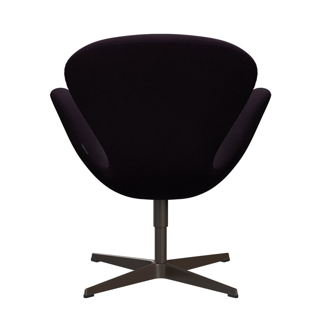 Fritz Hansen Swan Lounge formaður, Brown Bronze/Divina Aubergine (376)