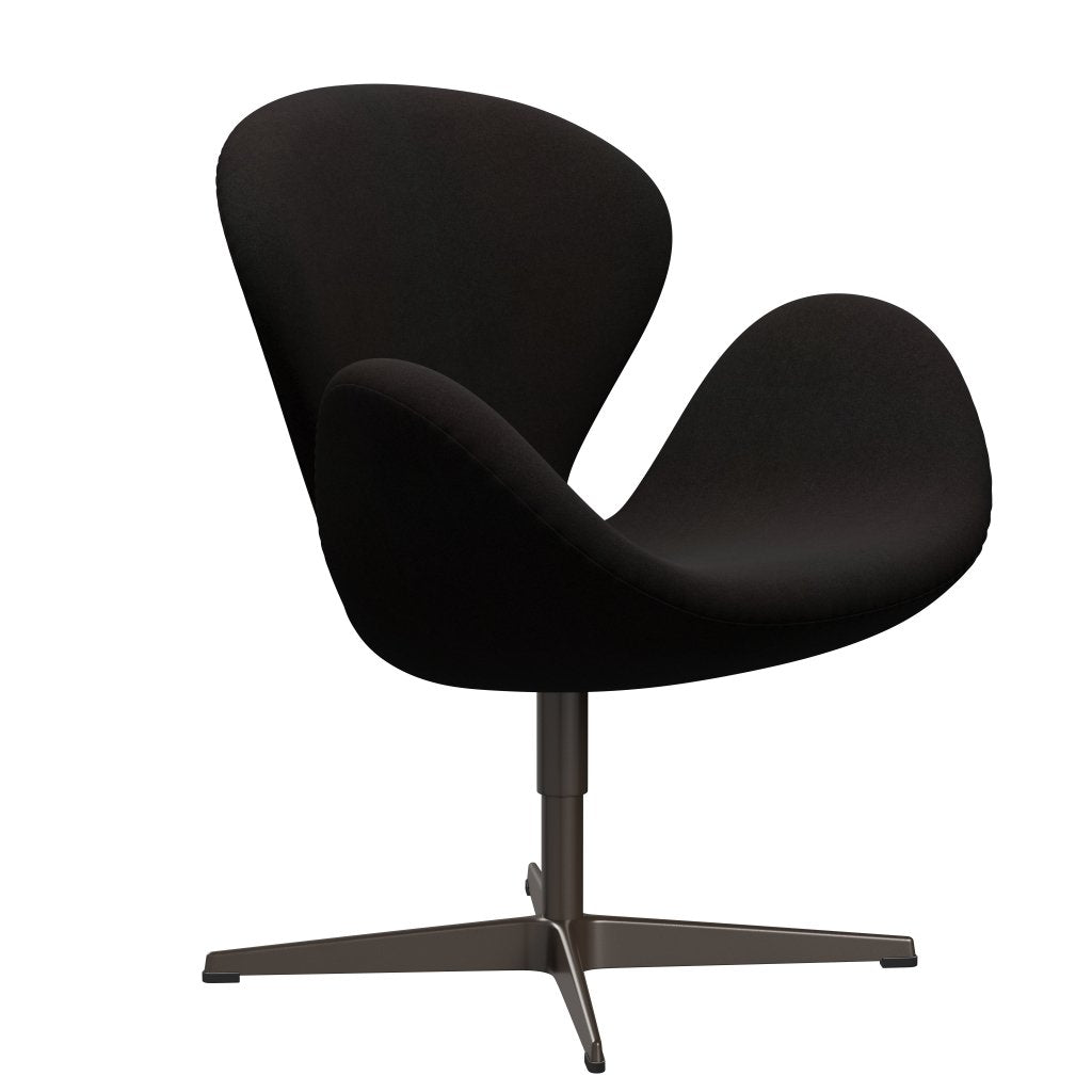 Fritz Hansen Swan Lounge Silla, Bronce marrón/Divina Dark Brown (384)