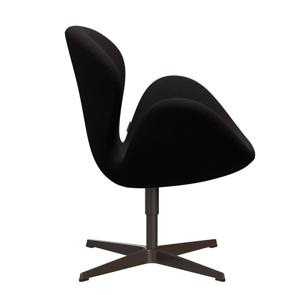 Fritz Hansen Swan Lounge Chair, braune Bronze/Divina Dark Brown (384)