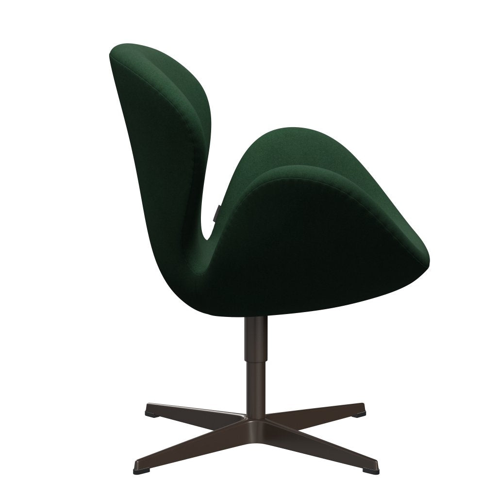 Fritz Hansen Swan Lounge Silla, Bronce marrón/Divina Dark Green (876)