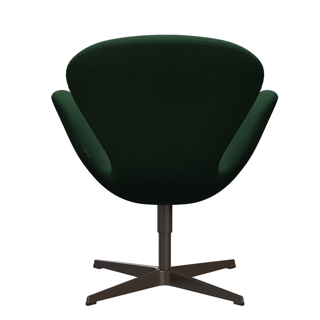 Fritz Hansen Swan Lounge Silla, Bronce marrón/Divina Dark Green (876)