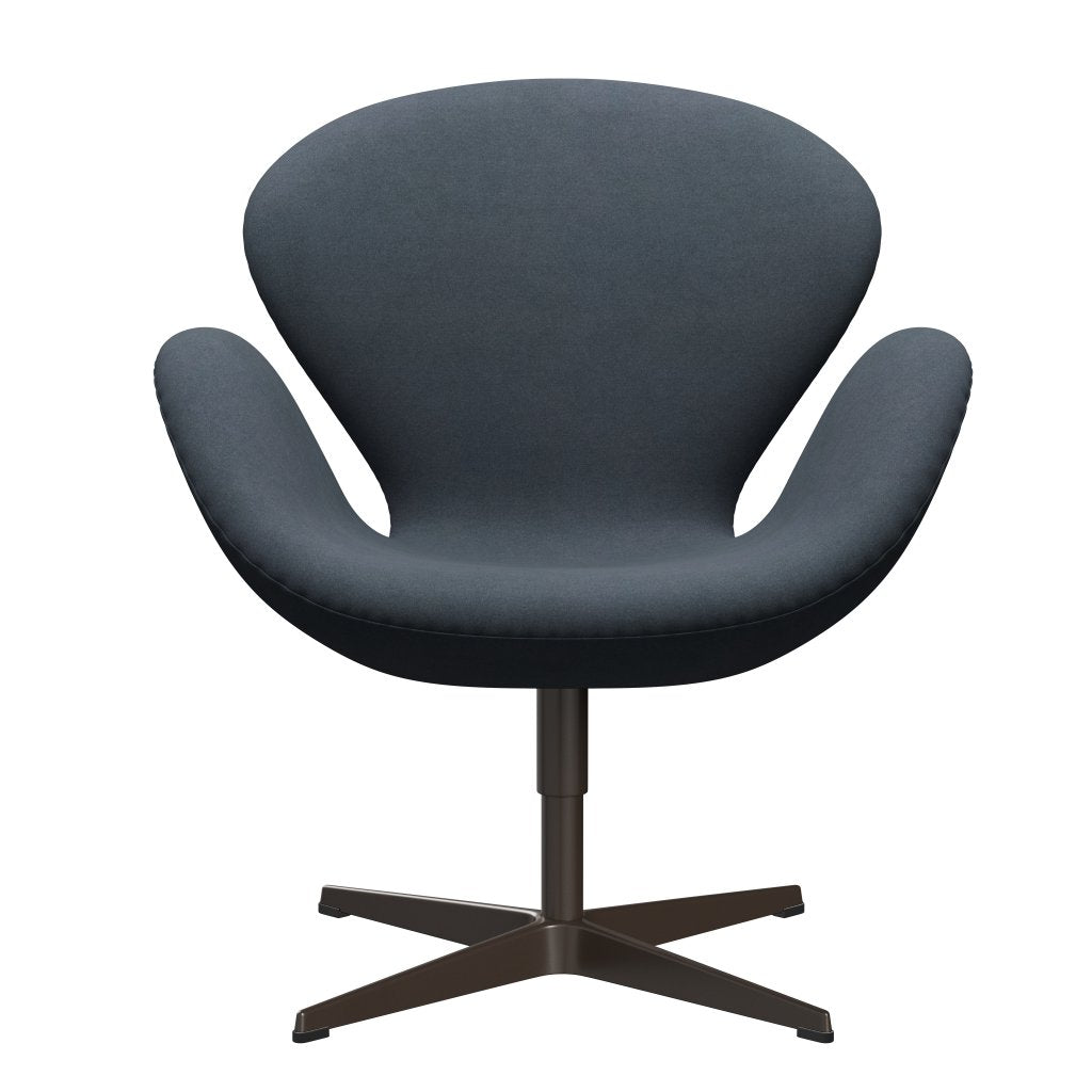 Fritz Hansen Swan Lounge Chair, Brown Bronze/Divina Gray