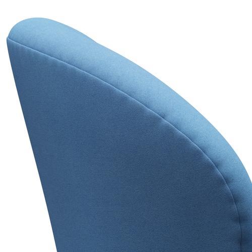 Fritz Hansen Swan Lounge Stuhl, braune Bronze/Divina Hellblau (712)