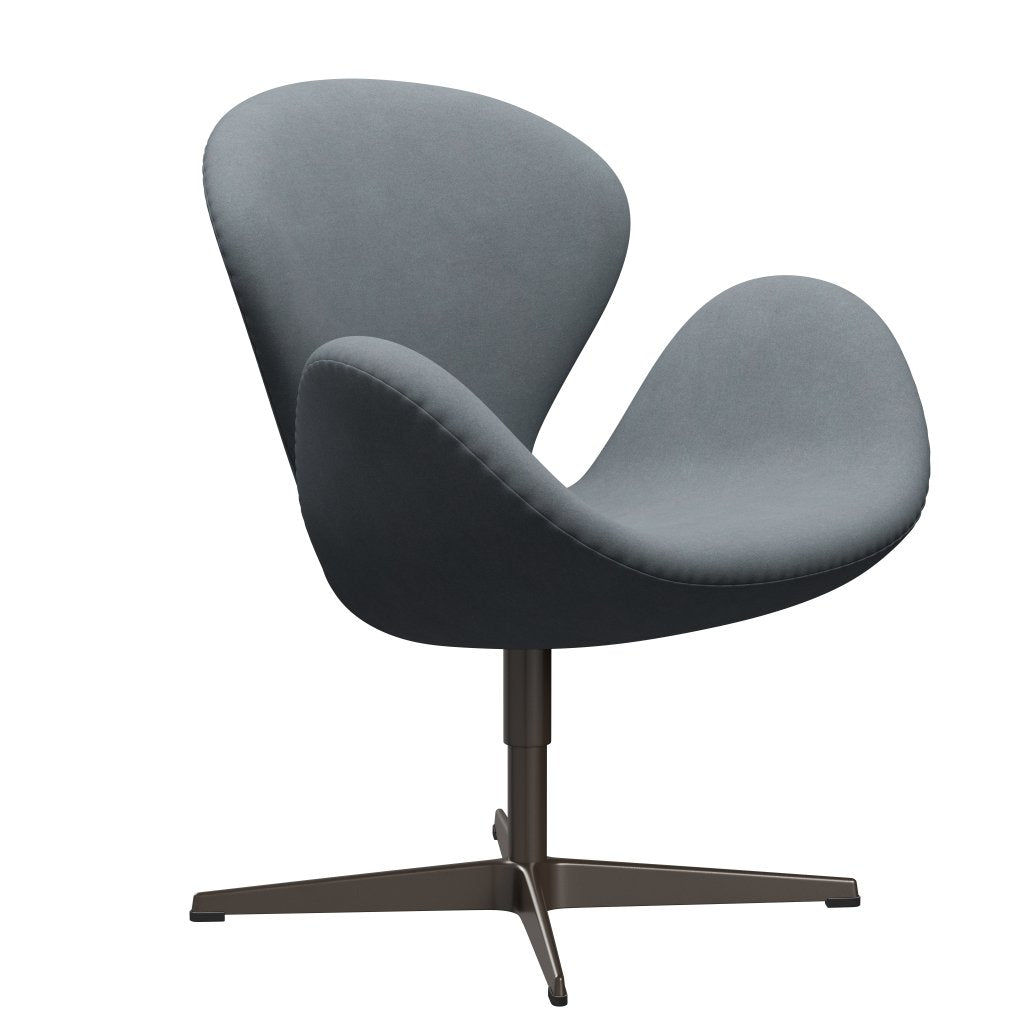 Fritz Hansen Swan Lounge -stoel, bruin brons/divina lichtgrijs