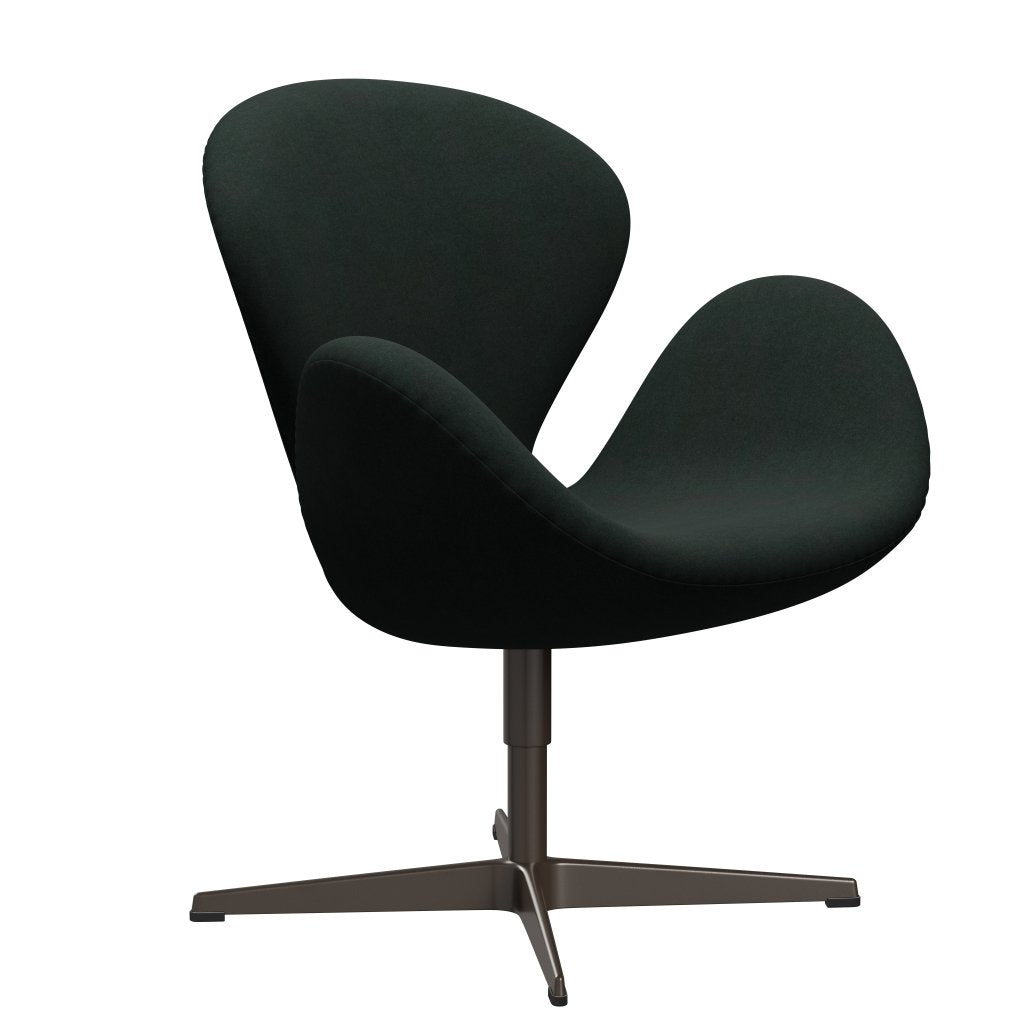 Sedia da salone Fritz Hansen Swan, bronzo marrone/carbone di divina