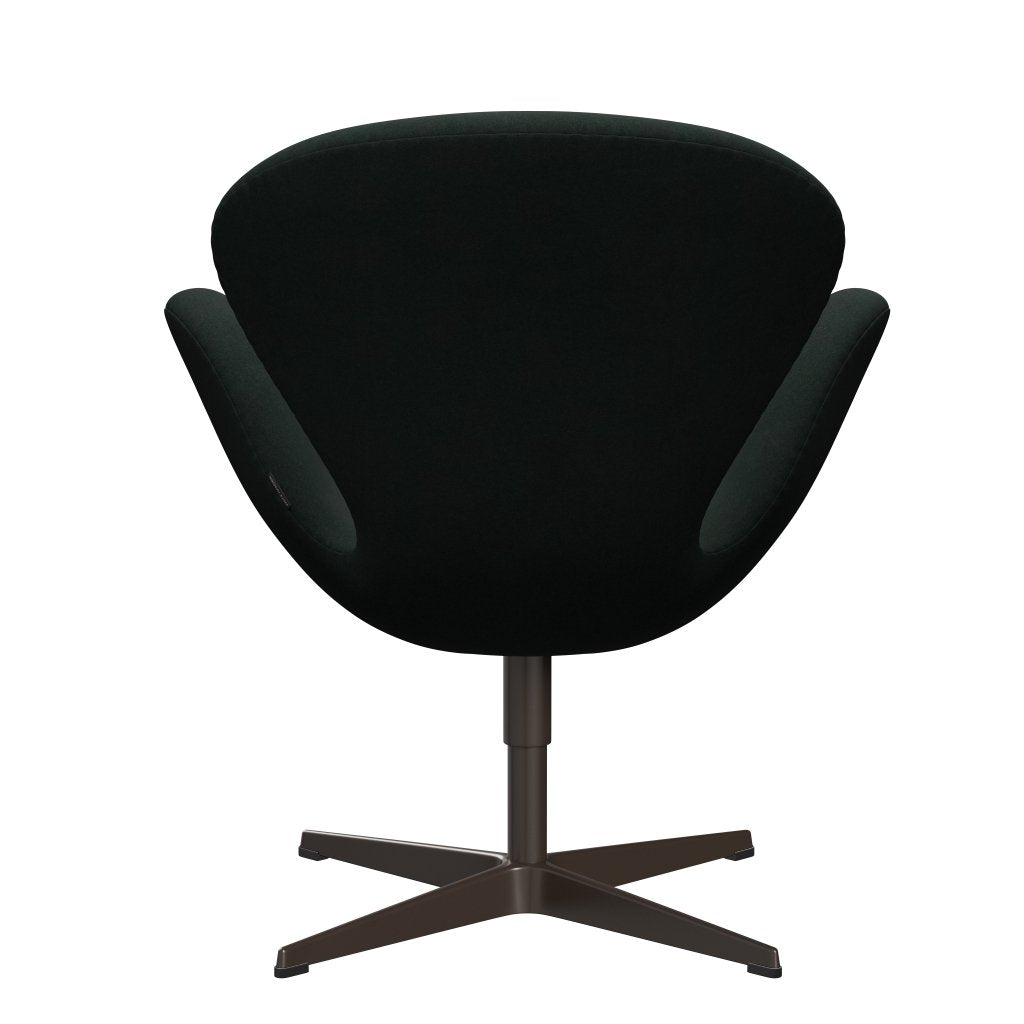 Sedia da salone Fritz Hansen Swan, bronzo marrone/carbone di divina