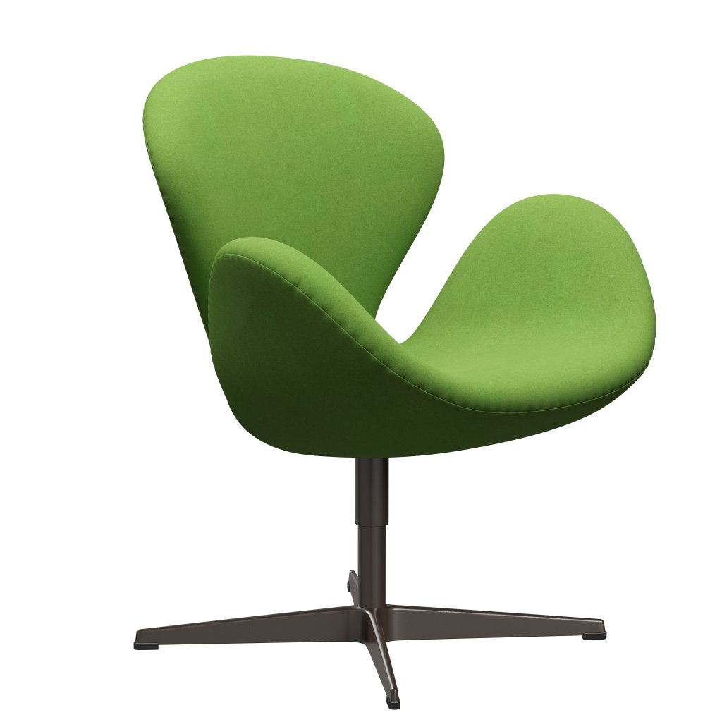 Fritz Hansen Swan Lounge stol, brun bronze/divina lime lys