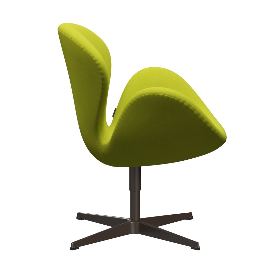 Fritz Hansen Swan Lounge Silla, Bronce marrón/Divina Lime