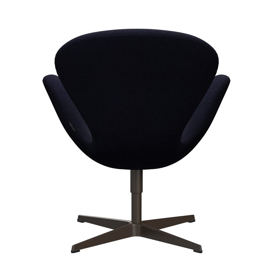 Fritz Hansen Swan Lounge stól, Brown Bronze/Divina MD Navy Dark