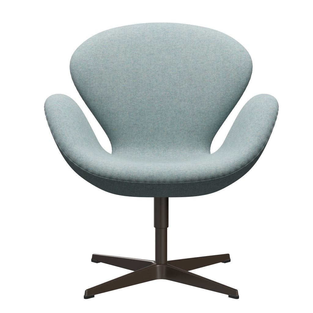 Sedia da salone Fritz Hansen Swan, Bronzo marrone/Divina MT Mint