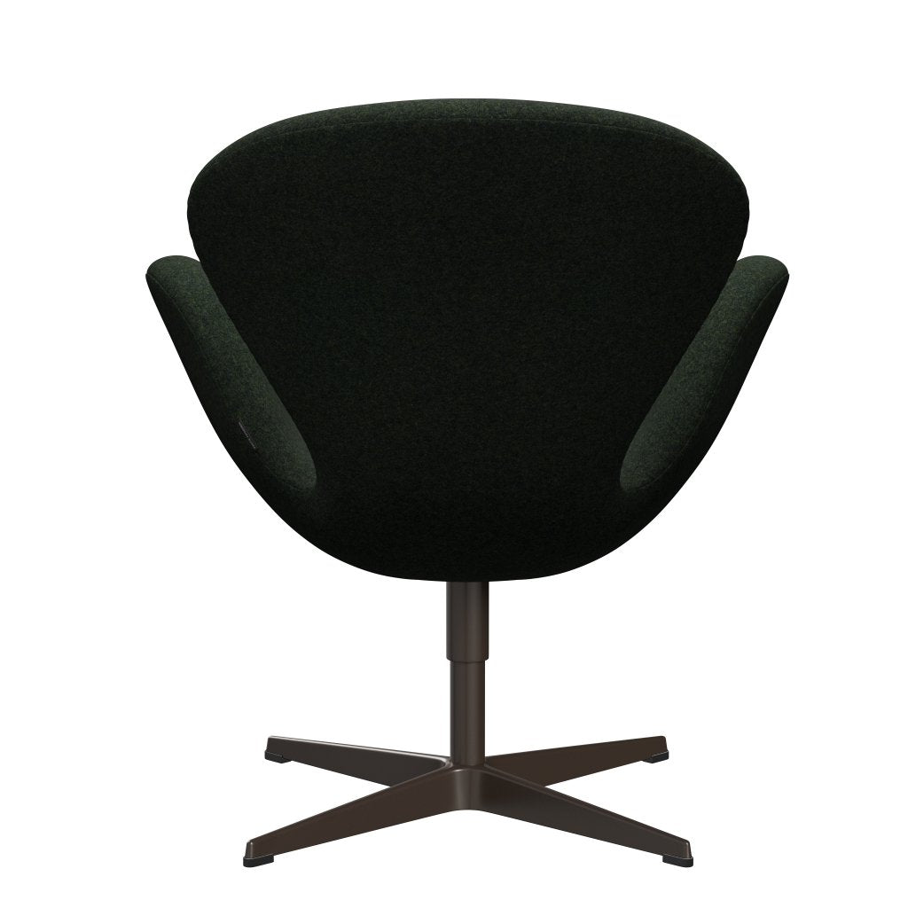 Fritz Hansen Swan休息室椅，棕色青铜/Divina MD MOSS Green