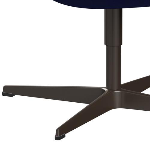 Fritz Hansen Swan Lounge stol, brun bronze/Divina Melange Blue (747)