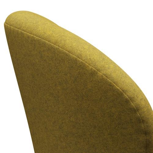 Sedia fritz Hansen Swan Lounge, Bronzo marrone/Divina Melange Giallo