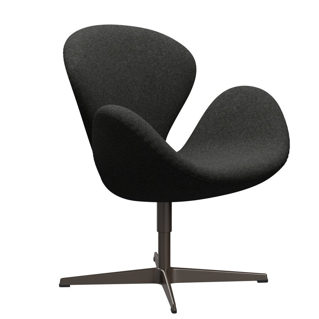 Fritz Hansen Swan Lounge Chair, braune Bronze/Divina Melange Grey