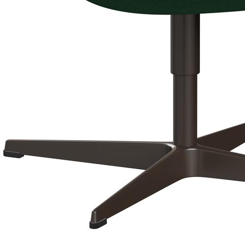 Fritz Hansen Swan Lounge stol, brun bronze/Divina Melange Green