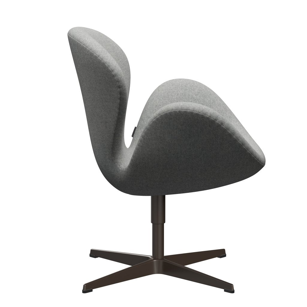 Fritz Hansen Swan休息室，棕色青铜/Divina Melange Light Grey