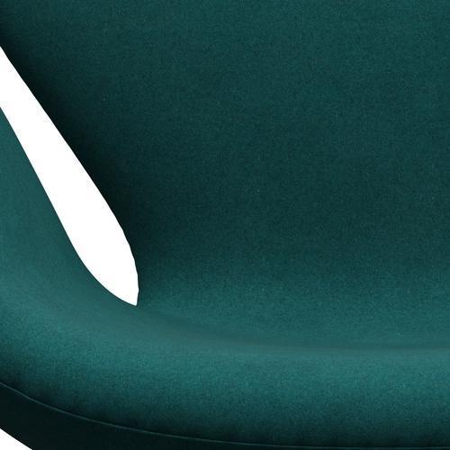 Sedia da salone Fritz Hansen Swan, bronzo marrone/divina melange verde corallo