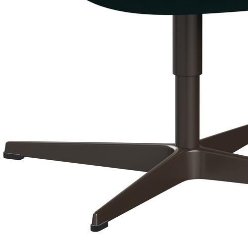 Fritz Hansen Swan Lounge stol, brun bronze/Divina Melange Coral Green