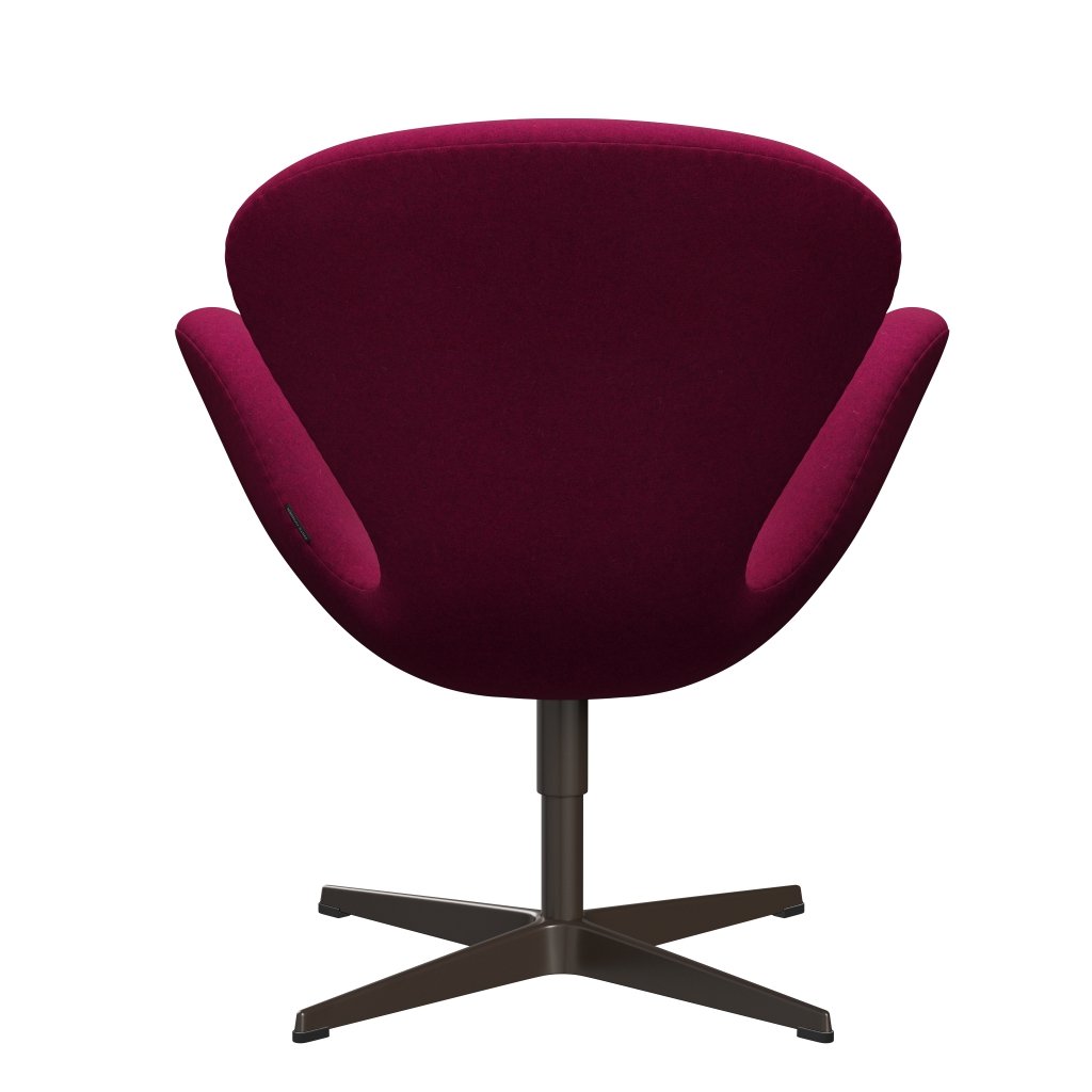 Fritz Hansen Swan Lounge -stoel, bruine bronzen/divina melange roze lippenstift