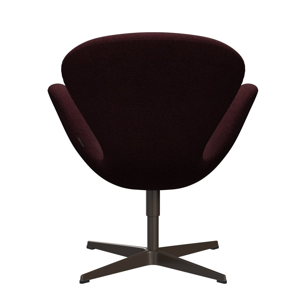 Fritz Hansen Swan Lounge stól, brún brons/divina Melange Pink Dark