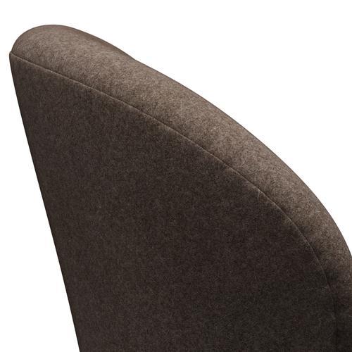 Fritz Hansen Swan Lounge Stuhl, braune Bronze/Divina Melange Dusty Braun