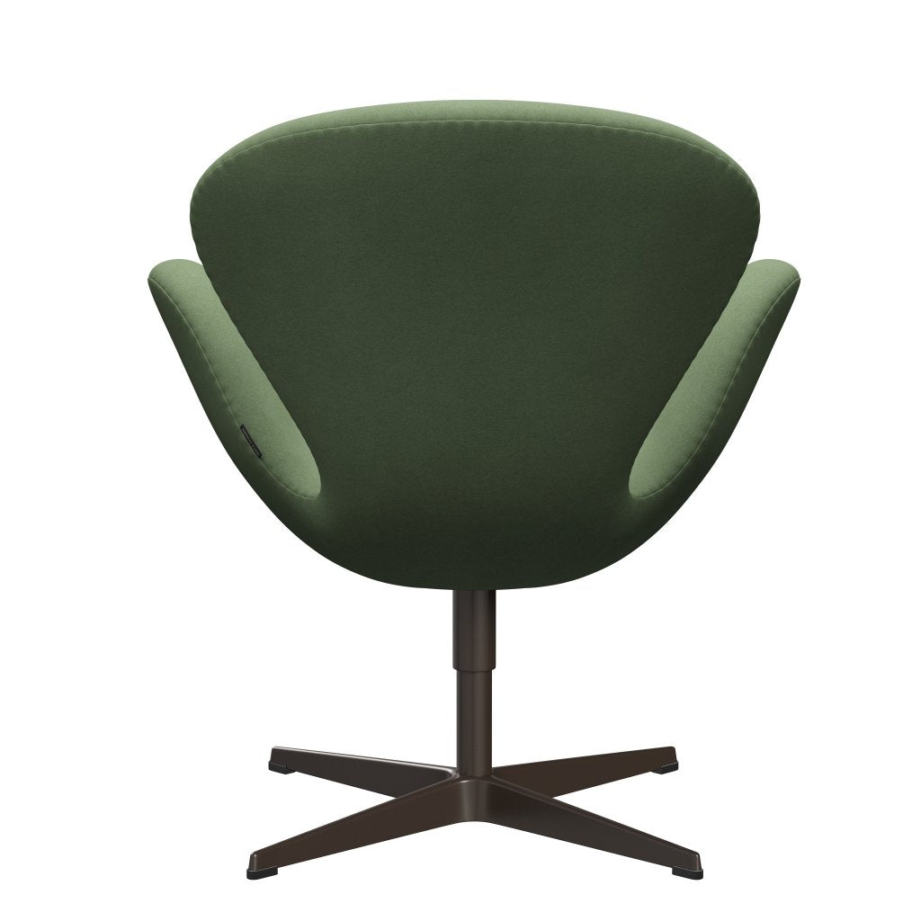 Fritz Hansen Joutsen lounge -tuoli, ruskea pronssi/divina Olive Green