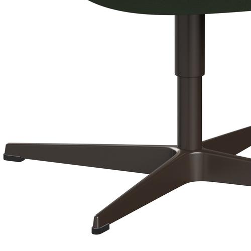 Sedia da salone Fritz Hansen Swan, bronzo marrone/verde oliva