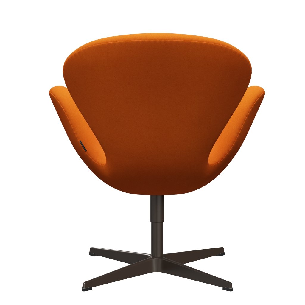 Fritz Hansen Swan Lounge Silla, Bronce marrón/Divina Naranja (444)