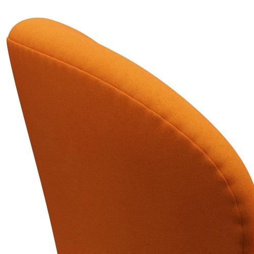 Fritz Hansen Swan Lounge Chair, Brown Bronze / Divina Orange (444)