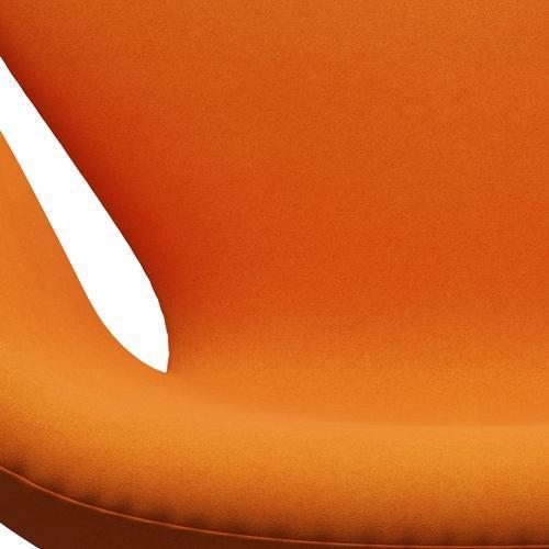 Fritz Hansen Swan Lounge -tuoli, ruskea pronssi/Divina Orange (444)