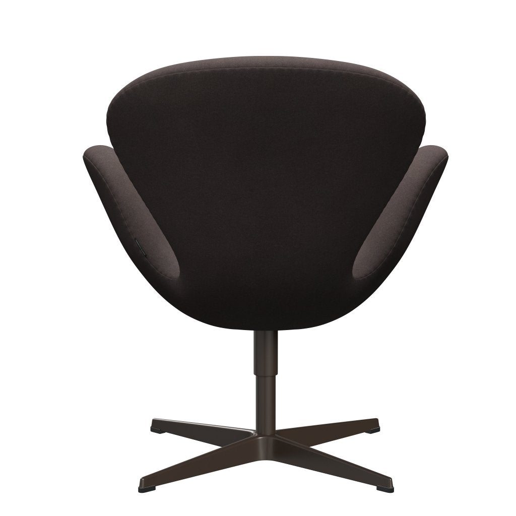 Fritz Hansen Swan Lounge Stuhl, braune Bronze/Divina Pastell Brown