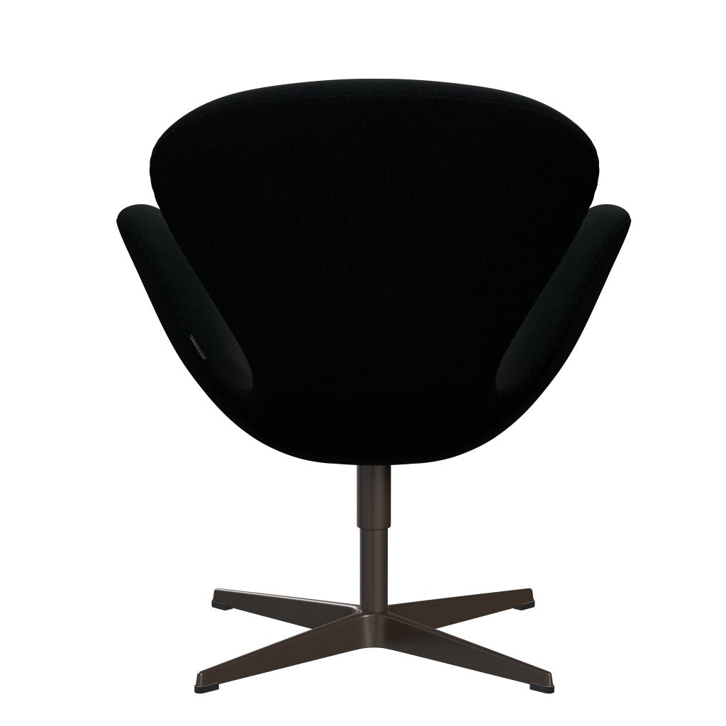 Fritz Hansen Swan Lounge Chair, braune Bronze/Divina Schwarz