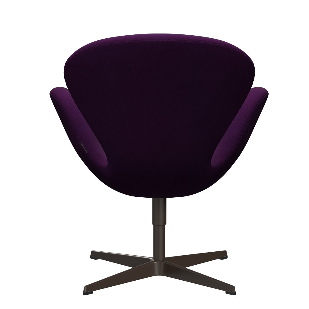 Fritz Hansen Swan Lounge -tuoli, Brown Bronze/Divina Violet (696)