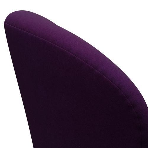 Fritz Hansen Chaise du salon Swan, bronze brun / Divina Violet (696)