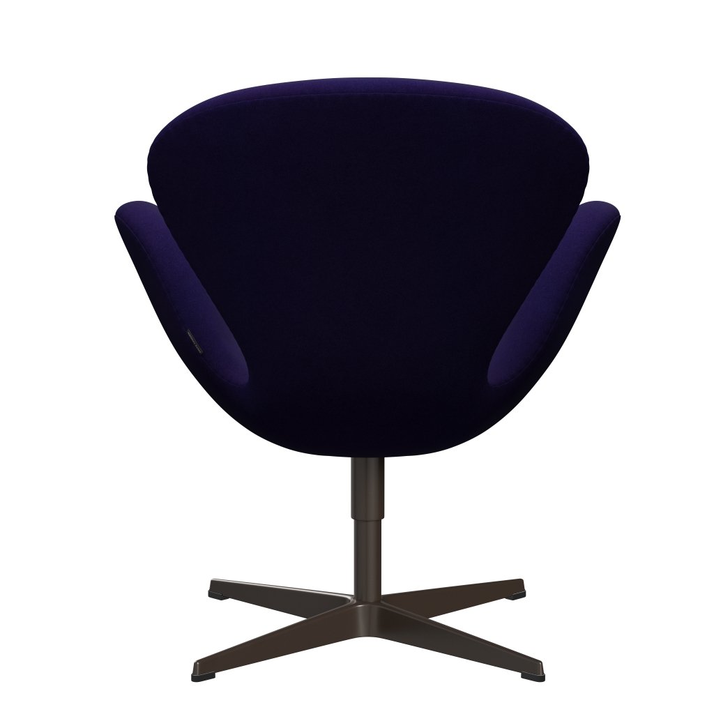 Sedia da salone Fritz Hansen Swan, bronzo marrone/Divina Violet Dark (692)