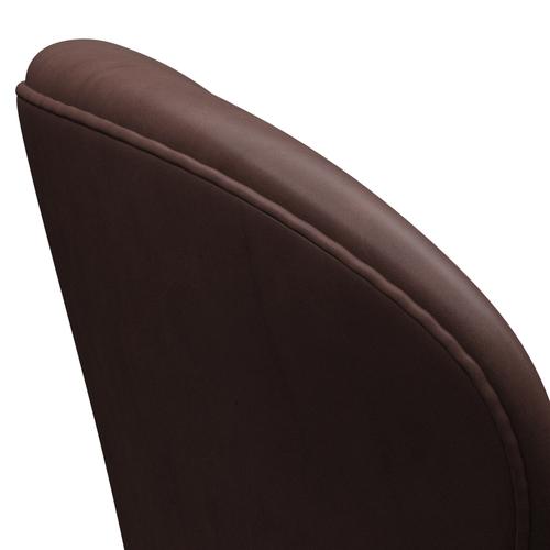 Sedia fritz Hansen Swan Lounge, bronzo marrone/abbraccio cemento