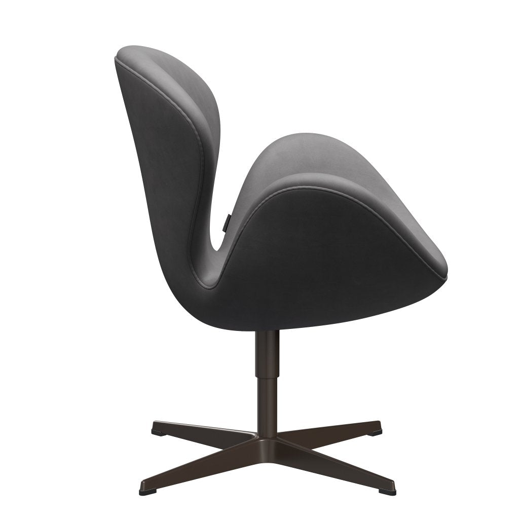 Fritz Hansen Chaise salon de cygne, bronze brun / embrasse au chocolat