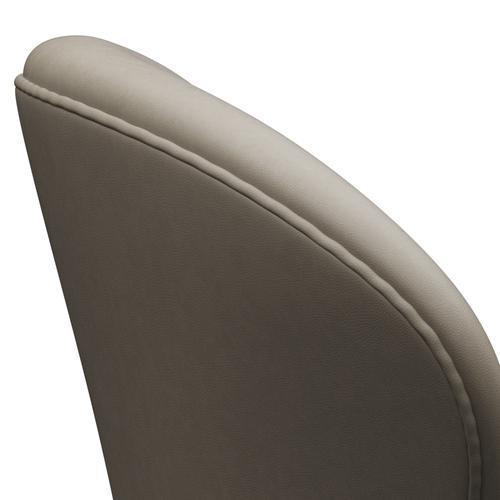 Fritz Hansen Chaise salon de cygne, bronze brun / gris clair essentiel