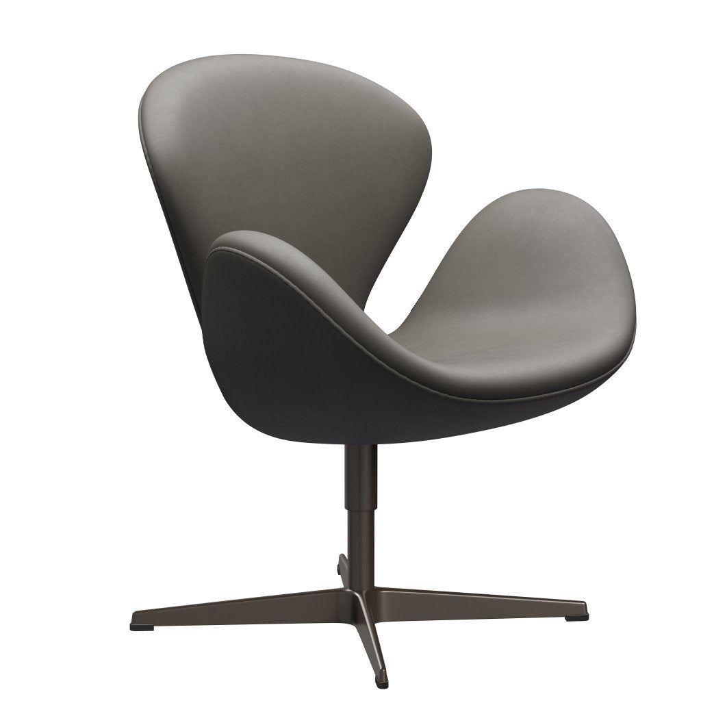 Fritz Hansen Swan Lounge -stoel, bruine bronzen/essentiële lava